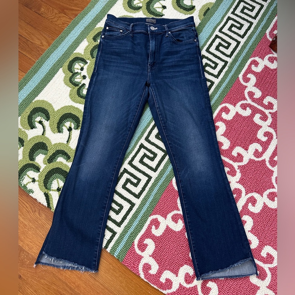 Mother Denim the insider crop step fray